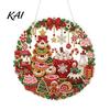 Hanging Rhinestone Ornament Christmas Painting Suncatcher Kit, DIY Faux Pearl Art Crafts for Adults Beginner, Acrylic Xmas