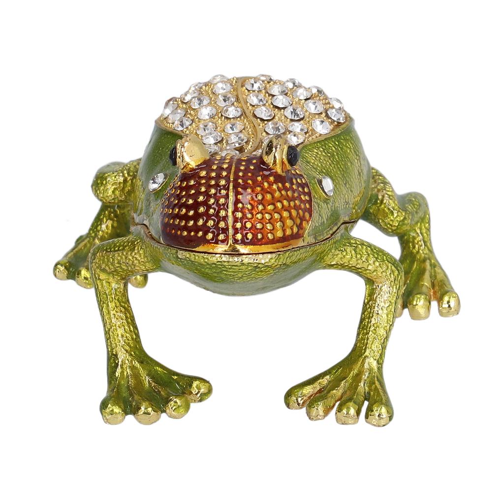 Jewelry Storage Box Rhinestones Embellished Cute Animal Shape Earring Holder for Jewelry Storing