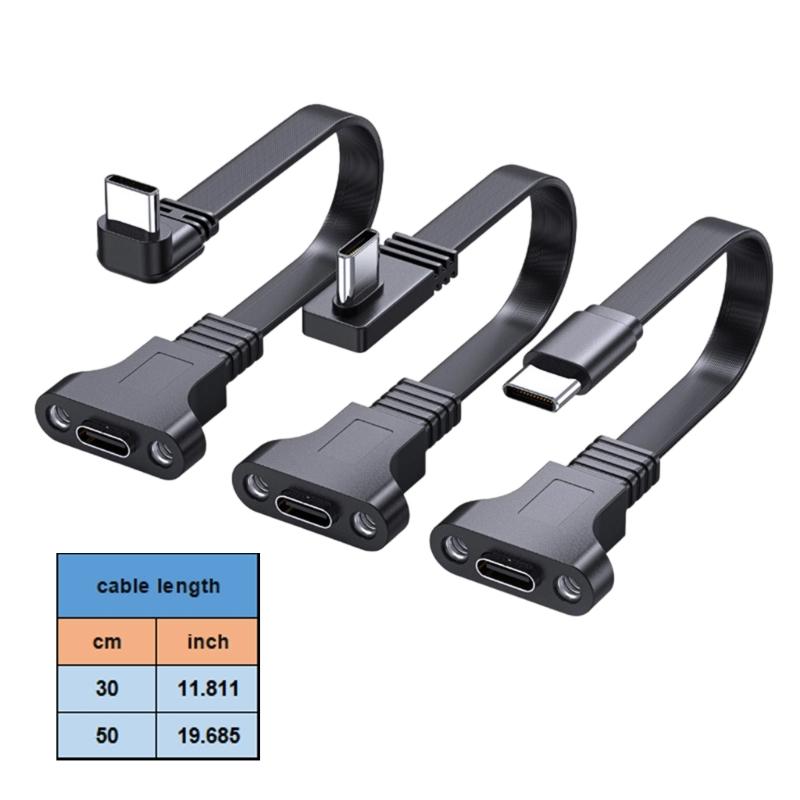 Кабель быстрой зарядки USB C Type C 100 Вт для телефона, ноутбука, с углом 90 градусов, для зарядки и передачи данных