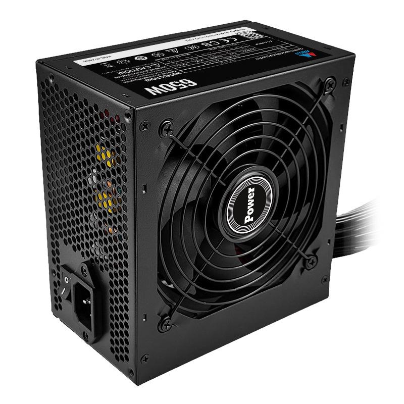 Бесшумный компьютерный блок питания Meiki 650 Вт/600 Вт 80Plus