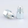 AC PERFORMANCE Female 3/8 x 24 Inverted to Male 7/16 x 24 Thread Brake Line Fittings Adapter Zinc Steel, Pack of 2