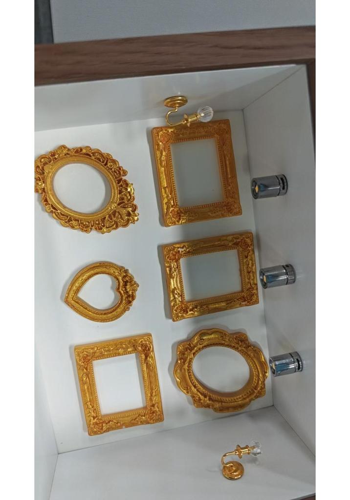 Ретро Барокко Золотая Смола Фото Рамка DIY Украшения для Украшения Чехла Телефона