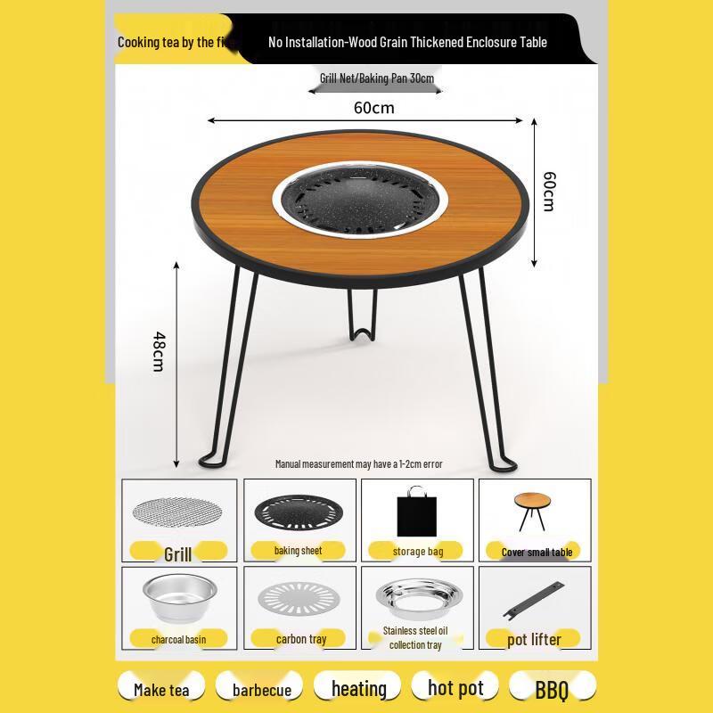 OEING Outdoor Multi-functional Picnic & BBQ Table Set