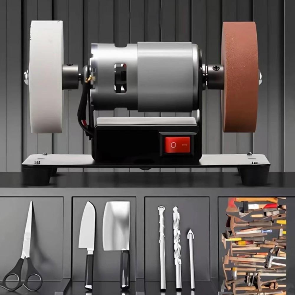 Adjustable Speed Mini Bench Grinder Dual Wheel Electric Sharpener Grinder for Metal/Jewelry/Wood