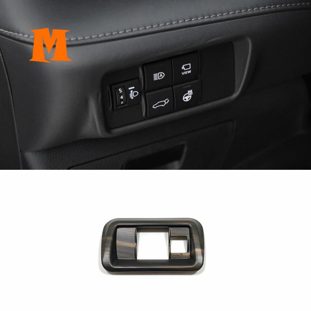 Деревянное зерно для Toyota Highlander-22, аксессуары для интерьера, автомобильный подлокотник, оконное стекло, подъемный переключатель, декоративная наклейка, крышка