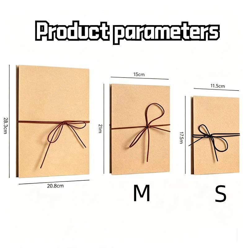 Travel Use 18 Page Accordion Photo Album Foldable Kraft Paper DIY Memory Book for Couple Trip Record Souvenir Gifts