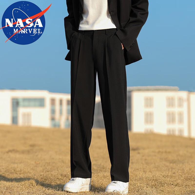 NASA MARVEL Men's Straight-Leg Casual Trousers