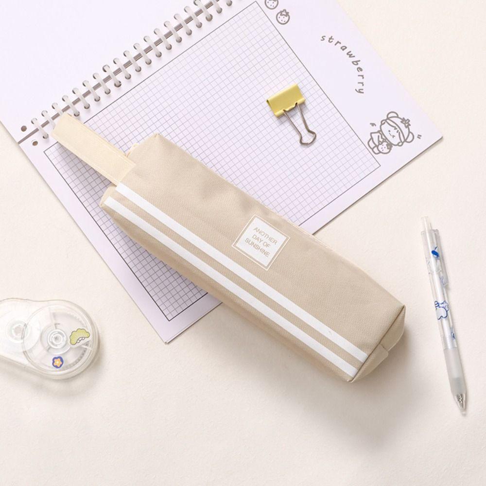 Холщовый пенал большой вместимости, сумка для канцелярских принадлежностей, креативная сумка для ручек, студенческий