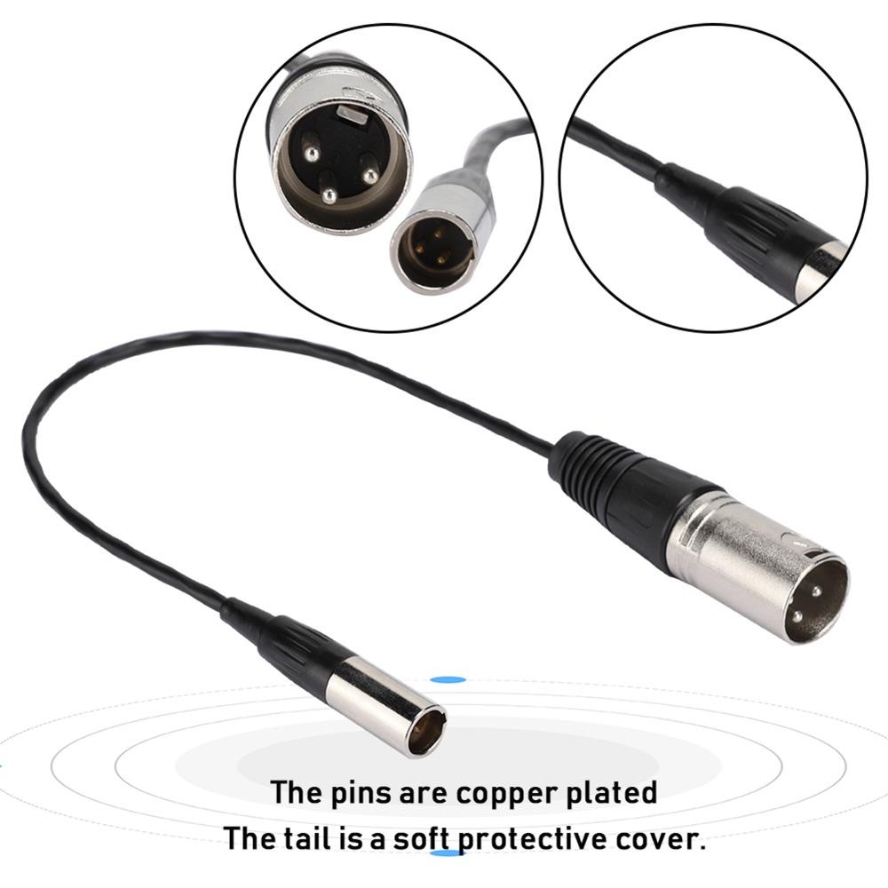 Stable Audio Camera Mic Cord Plug and Play Transfer Cable for Canon Audio Cable Video Recording