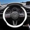 Кожаная накладка на руль автомобиля для Mazda 2 3 CX5 CX30 CX3 CX60 CX90 2025 2026 Аксессуары для интерьера