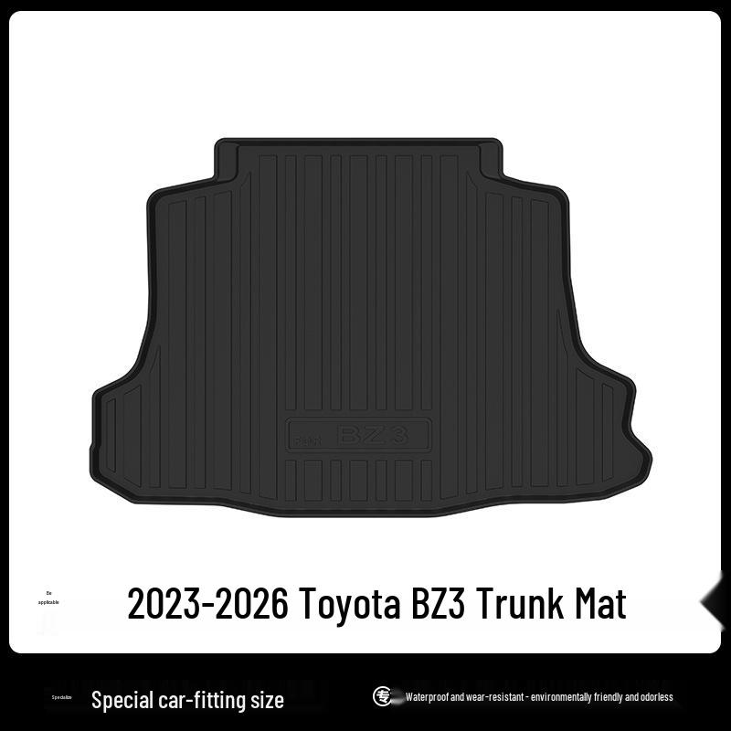 Коврик в багажник 2024 Toyota BZ3 TPE: Без запаха, Экологичный, Водонепроницаемый.