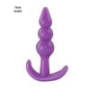 Purple Silicone Anal Plug Set for SM Couples - Gay Men Bedroom Fun & Flirting Stimulation.