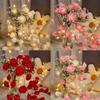 20LED Battery Garland Home Party Fairy String Lights Valentine's Day Rose Flower 300CM Indoor Outdoor Decorations For Wedding