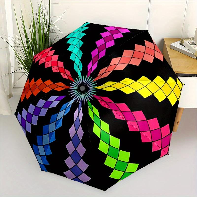 1pc Colorful Sphere Automatic Opening/closing umbrella, Reinforced 8-Rib Construction, Compact Travel Umbrella yy250808169