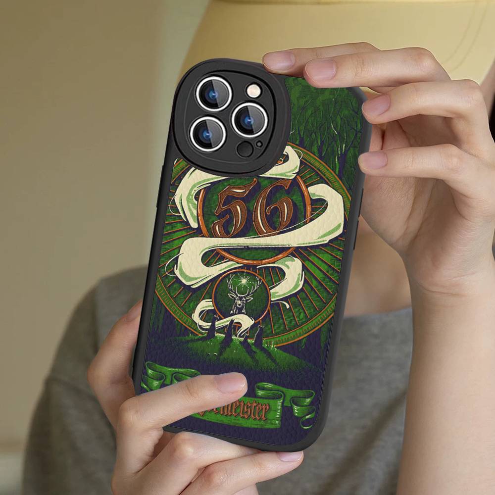 Горячий J-Jagermeisters Мягкий кожаный чехол для телефона для iPhone 13 15 Pro Max 12 Mini 11 14 16 Plus Чехлы