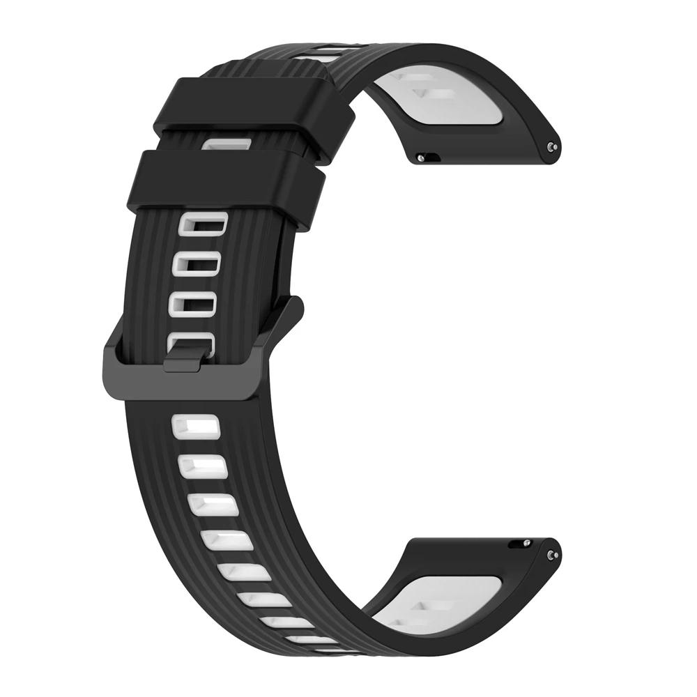 22 мм спортивный силиконовый ремешок для HUAWEI WATCH GT Runner/GT3 46 мм/GT 2e GT2 Pro смарт-часы браслет на запястье аксессуар