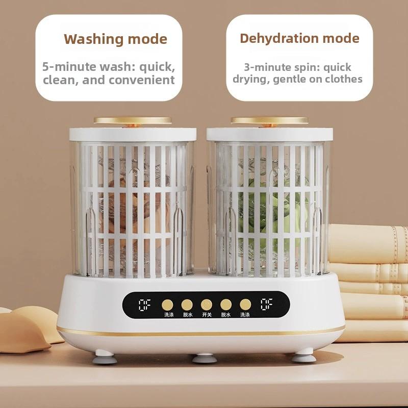 Mini lavadora portátil automática para ropa interior y calcetines de limpieza rápida