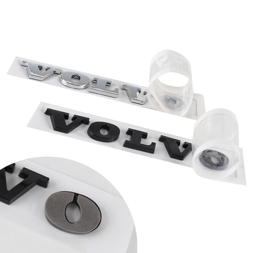 AABBE1 1pc 3D ABS Plastic Car Trunk Badge Volvo Letter Emblem Sticker Decal For volvo S80L XC60 XC90 S60 S80 V40 Accessories Styling