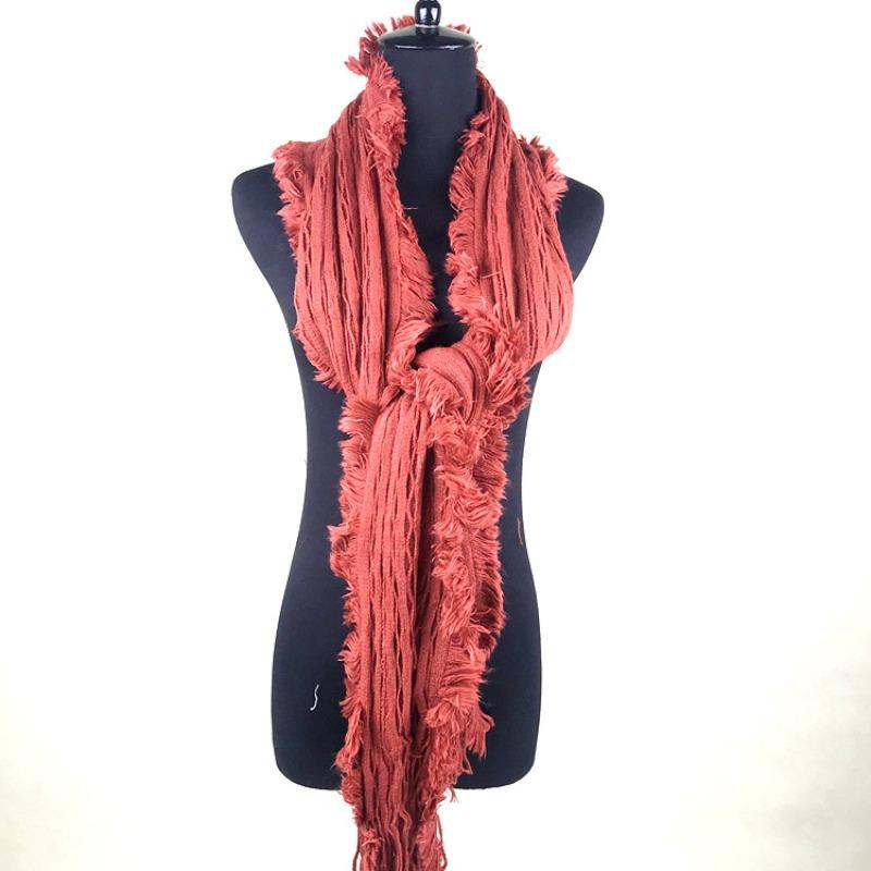 Autumn and Winter Dual-purpose Women's Imitation Cashmere Tassel Super Long Thickened Warm Color Plaid Scarf Shawl
