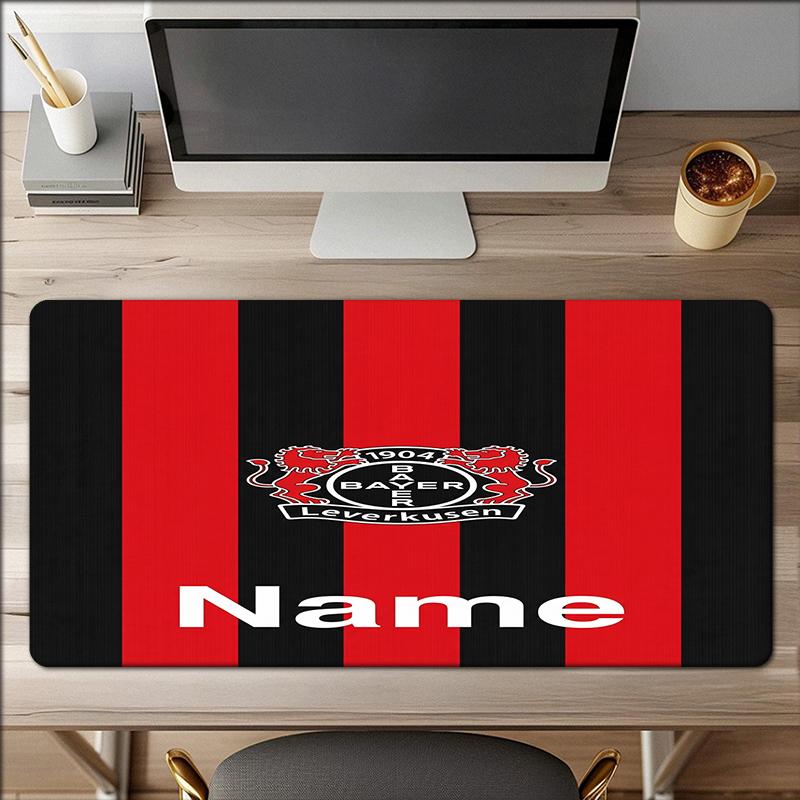 Custom Name Bayer Leverkusen Theme Mouse Pad Non Slip Rubber Base Multifunctional Office Home Decor Perfect For Workspace Personalization