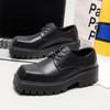 Fashion2024 Men's Leathe Square Toe Oxford Comfortable Dress Shoes Originals Lace Up Formal Business Casual Daily Derby Shoes for Male