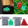 19mm Six Sided Dices Acrylic Game Dices Classroom Colorful Teaching Dices Educational Counting Toy Math Learning Tool