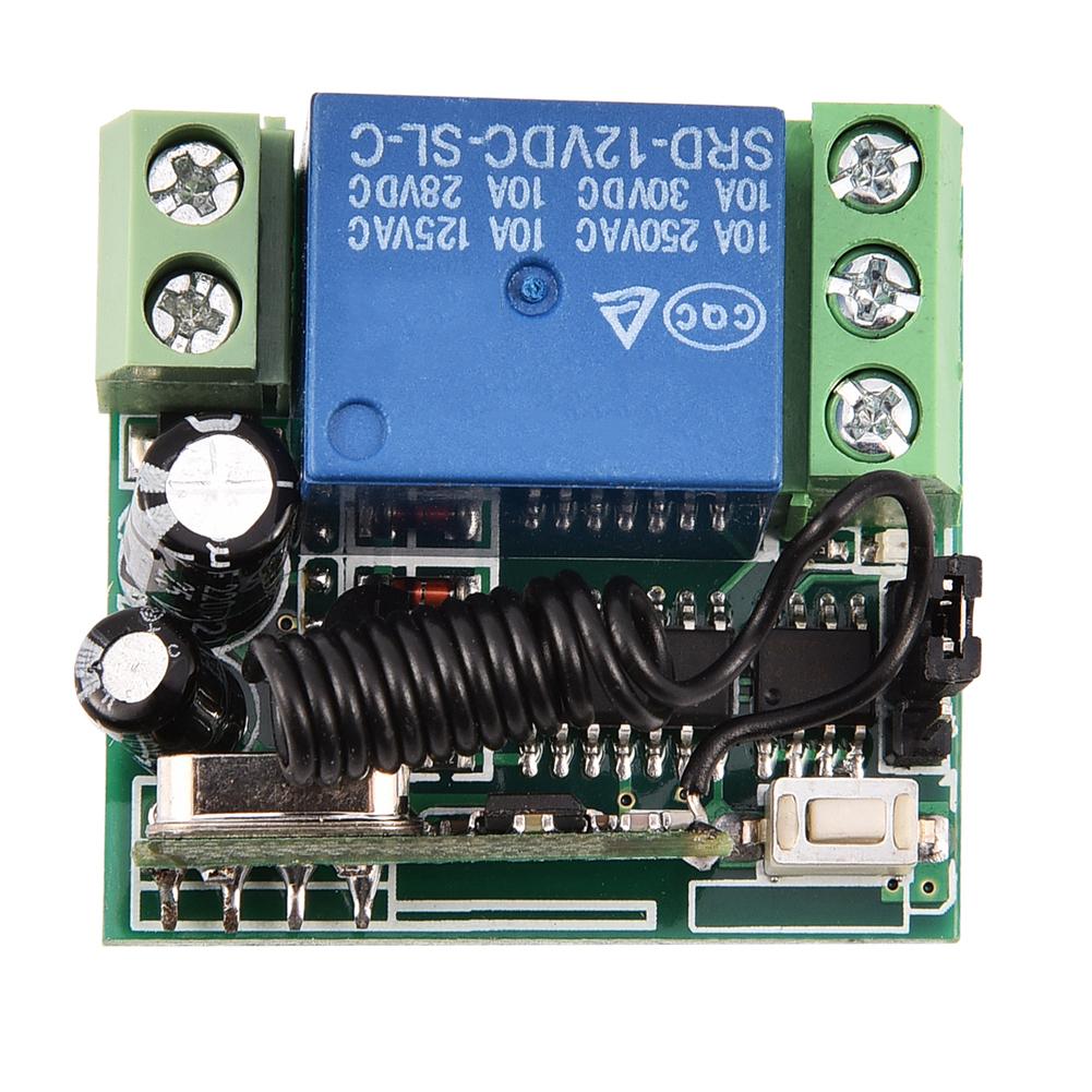 DC 12V 10A одноканальный релейный RF беспроводной переключатель приемник пульт дистанционного управления передатчик