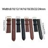 2Colors 8mm-24mm For Apple Watch Replacement Strap Loop Band Genuine Leather Sport Bracelet