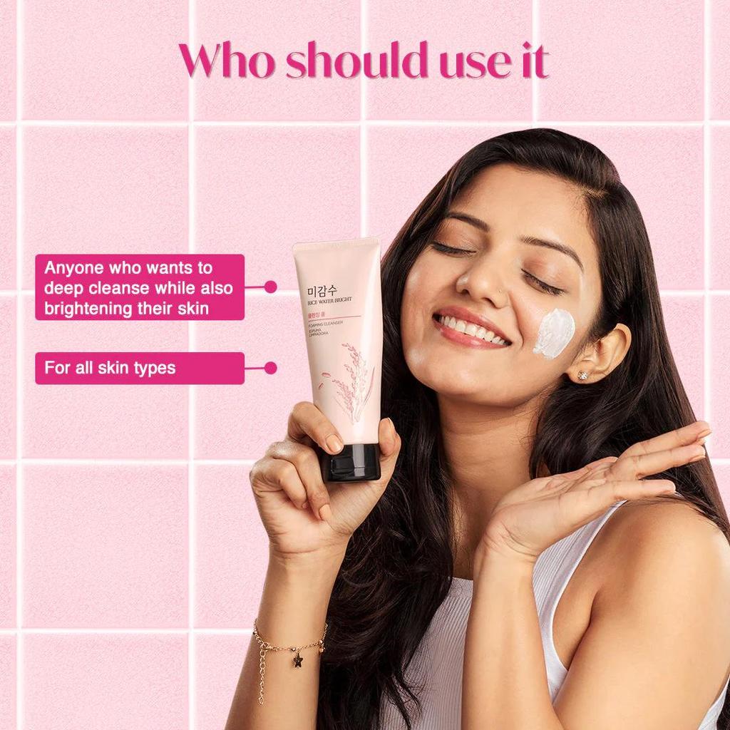 The Face Shop Rice Water Bright - Очищающая пенка