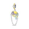 S925 Silver DIY Beaded Flower Pendant Sister Bracelet Craft Kit Jewelry Making Accessories Set