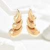 Simple European and American Style Women's Water Drop Earrings Niche Comma Design High-end Earrings