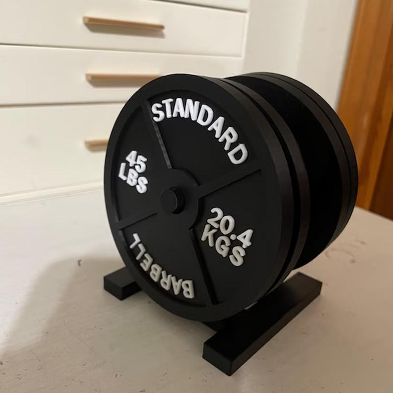 Набор подставок под тарелки с весом, держатель, подставка под напитки с четырьмя черными подставками для горячих и холодных напитков, для бара, дома, кухни, фитнес-залов