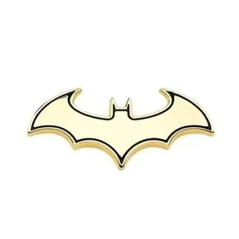 Car 3D Metal Bat Car Sticker Personalized and Fashionable Third Generation Bat Modification Tail Badge Hood Emblem