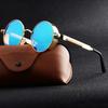 Retro Punk Style Sunglasses Colorful Round Metal Frame Women Fashion Sunglasses Uv4