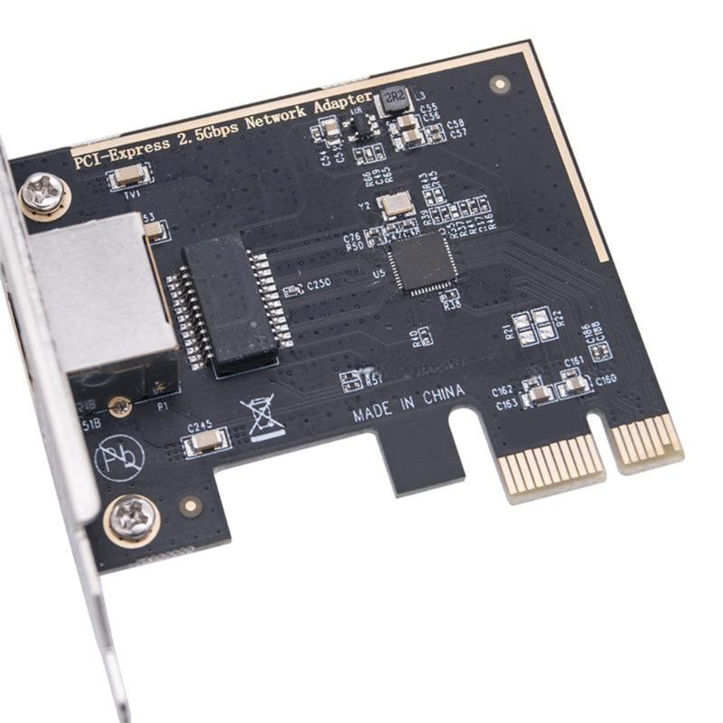 Сетевая карта PCIe 2,5 Гбит/с в RJ45, чип RTL8125BG, гигабитный Ethernet, сетевой адаптер PCIE для настольного ПК, для передачи данных
