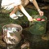 SEAMETAL 10/20L Outdoor Multifunctional Bucket Collapsible Portable Travel Bucket Large Capacity Carrying Bucket Camping Fishing Bucket