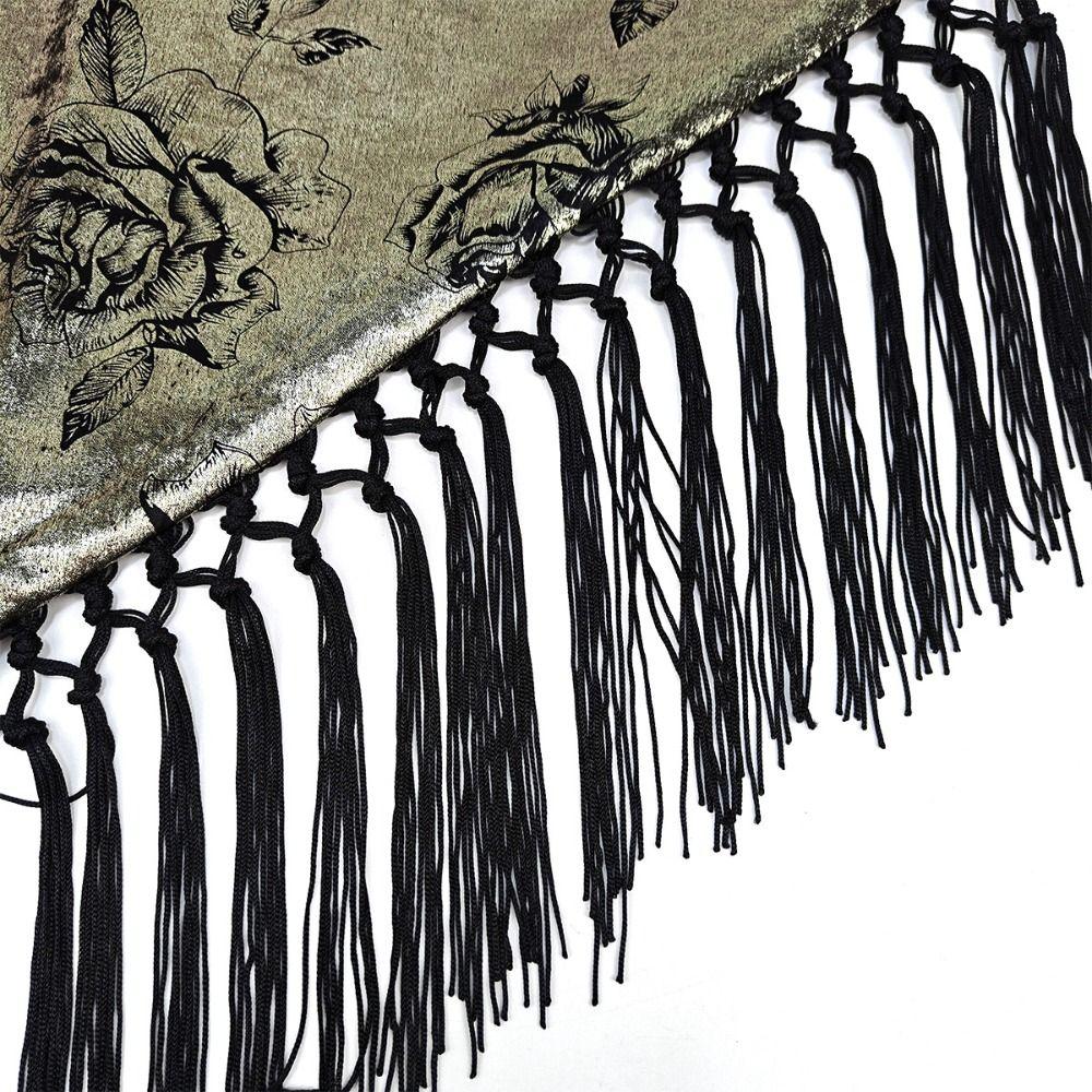 Chinese Style Triangular Waist Belt Printing Mini Apron Fashion Bohemia Wide Waistband  Streetwear