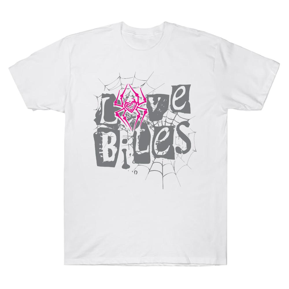 AJ Lee Love Bites Must-have T-shirt Classic Retro High Street Streetwear Women Men Cotton Round Leader Mouth Summer