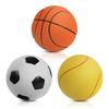 KrauzPet Dog Toys with Sounds Balls of Baseball Relieves Lack of Egg Educational Toy Chew Toy Suitable for Medium Dogs Set of [Made Latex, Soccer,