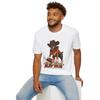 Boxer Dog Cowboy Western Funny Outlaw Sausage Unisex Softstyle T-Shirt