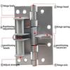 4 шт. 4-дюймовая позиционная петля с пружиной, самовыравнивающаяся петля, автоматическое закрывание двери, многофункциональная петля для двери-экрана, мебельные принадлежности(Золото)