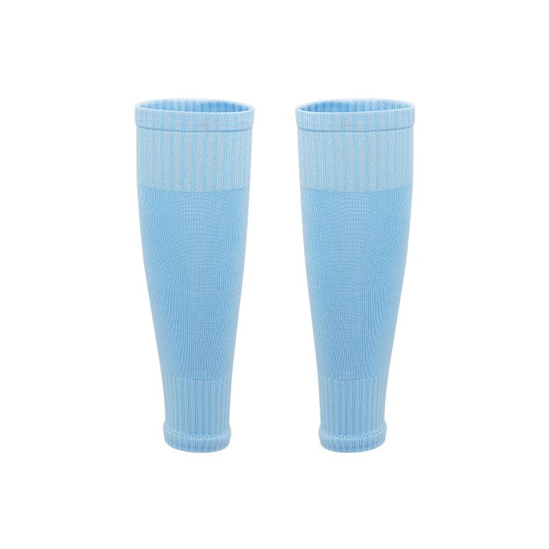 Solid Color Professional Football Socks Adult Leggings Board Leg Cover Running Cycling Footless Tube Socks Calf Compression Socks