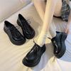 New Thick-soled Trend British Style Simple Casual Single Shoes Platform Girl Chunky Sneakers Lolita