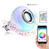 LED Remote Control Light Bulb RGB Smart Bluetooth Music Bulb 5W 10W15W Sound Home Lamp E27 Atmosphere Music Colorful Lights 110V