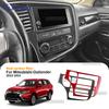 Настоящее Мягкое Углеродное Волокно Для Mitsubishi Outlander 2017 2018 LHD RHD Панель Центральной Консоли Наклейка на Внутреннюю Отделку