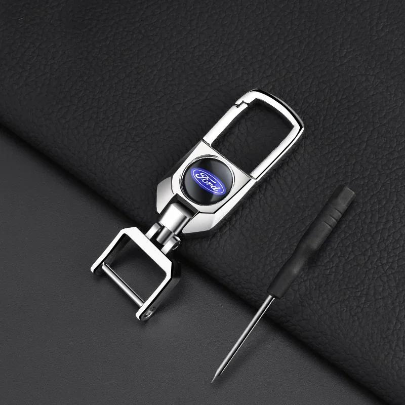 Горячая автомобильная наклейка Для автомобиля Ford Металлическая кожаная брелок Высококачественный подарок Для Ford Focus 2 MK2 4 MK3 MK4 ST Mondeo Festiva Fusion S