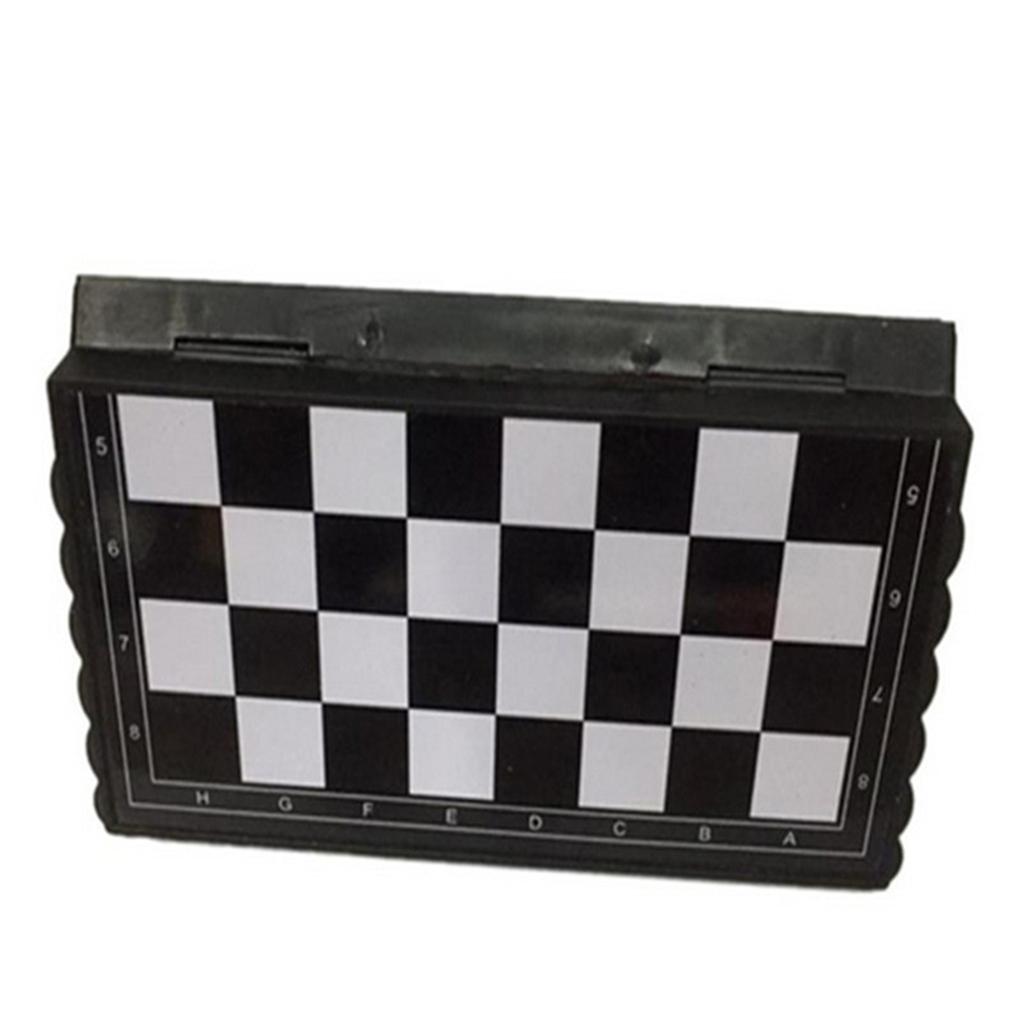 Складной шахматный набор, пластиковая шахматная доска, легкая настольная игра для дома и улицы, портативная игрушка для детей.