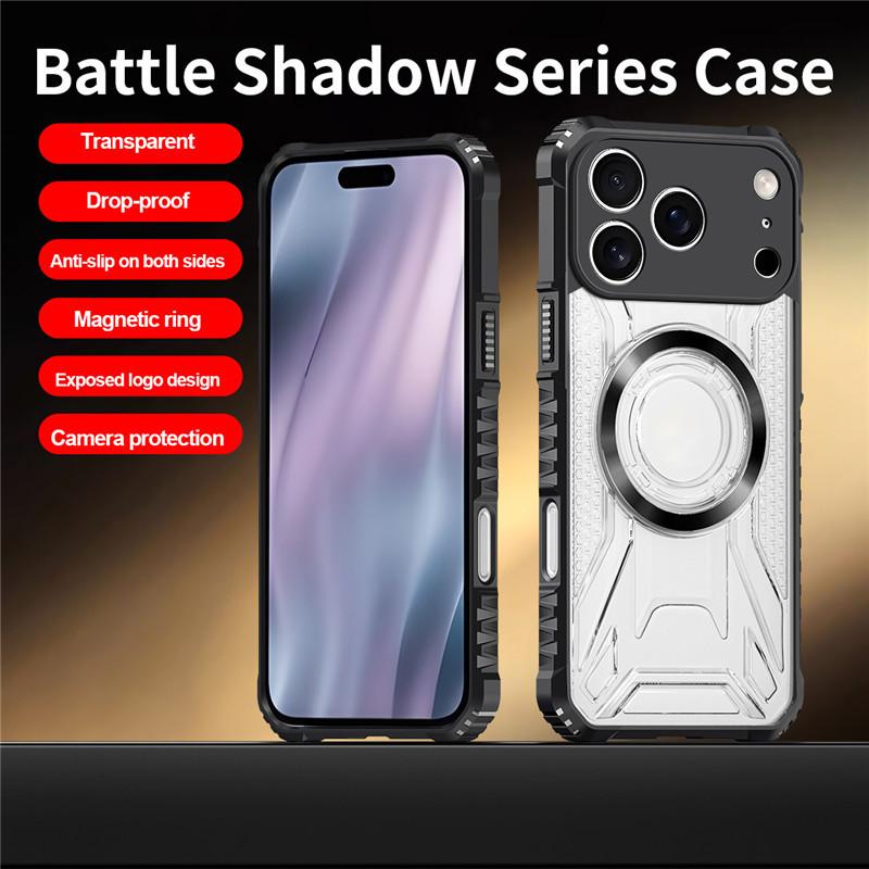 Applicable To IPhone17ProMax Magnetic Mobile Phone Case Magsafe Magnetic Suction 16Pro Transparent 15 Protective Case All-inclusive