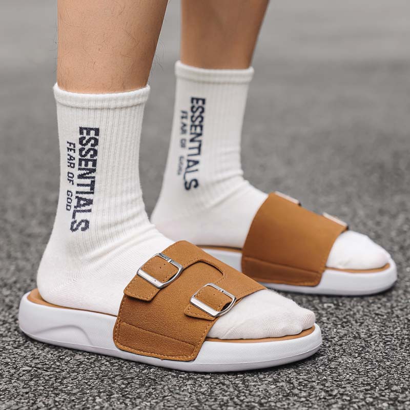 Summer Men's Beach Slippers Non-Slip Casual Slippers For Indoor Outdoor Men Water Shoes Sandals