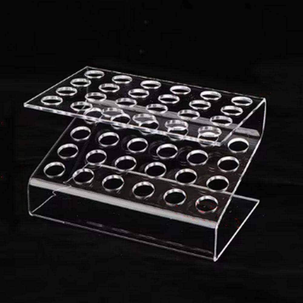12/24/36/48 Holes Acrylic Pen Holder Clear Stationery Display Stand Beauty